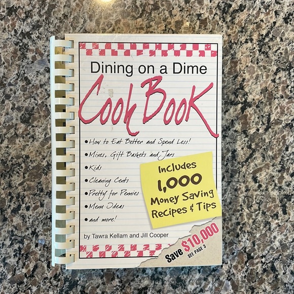 Kitchen Dining On A Dime Cookbook Hard Bound Poshmark